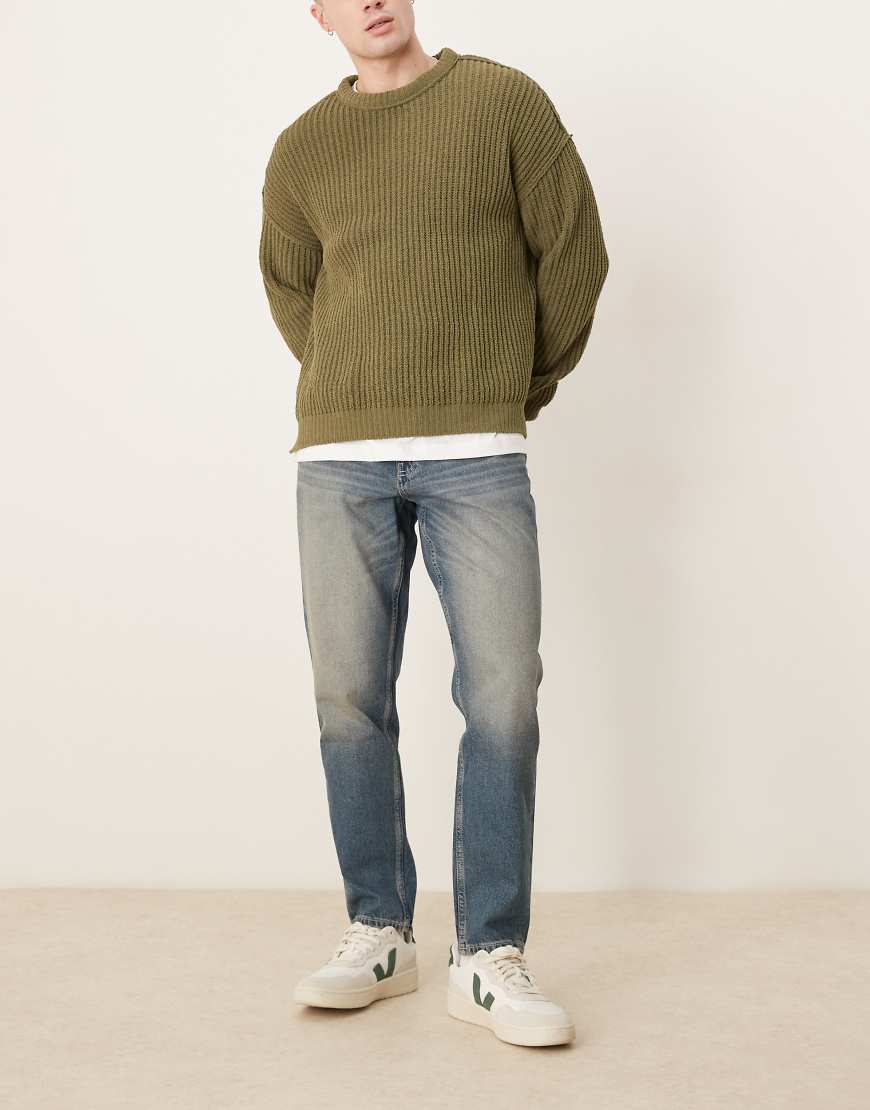 ASOS DESIGN - Schmal zulaufende Jeans in mittlerer Waschung-Blau ASOS DESIGN - Schmal zulaufende Jeans in mittlerer Waschung-Blau von ASOS DESIGN