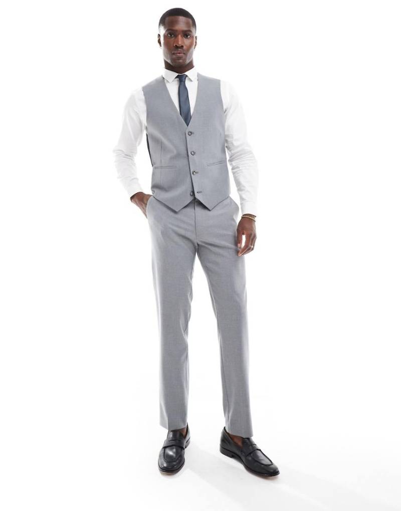 ASOS DESIGN - Schmale Anzughose in Grau von ASOS DESIGN