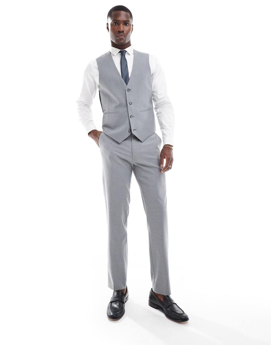 ASOS DESIGN - Schmale Anzughose in Grau ASOS DESIGN - Schmale Anzughose in Grau von ASOS DESIGN