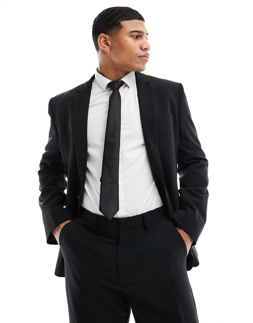 ASOS DESIGN - Schmale Anzugjacke in Schwarz von ASOS DESIGN