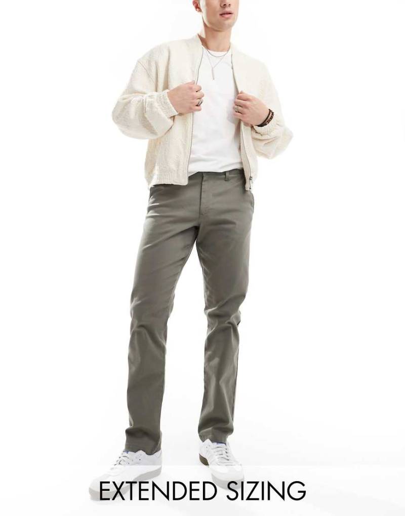ASOS DESIGN - Schmale Chinos in Anthrazit-Grau von ASOS DESIGN