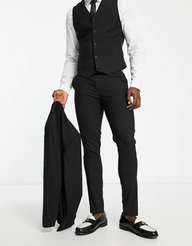 ASOS DESIGN - Schwarze, enge Anzughose von ASOS DESIGN