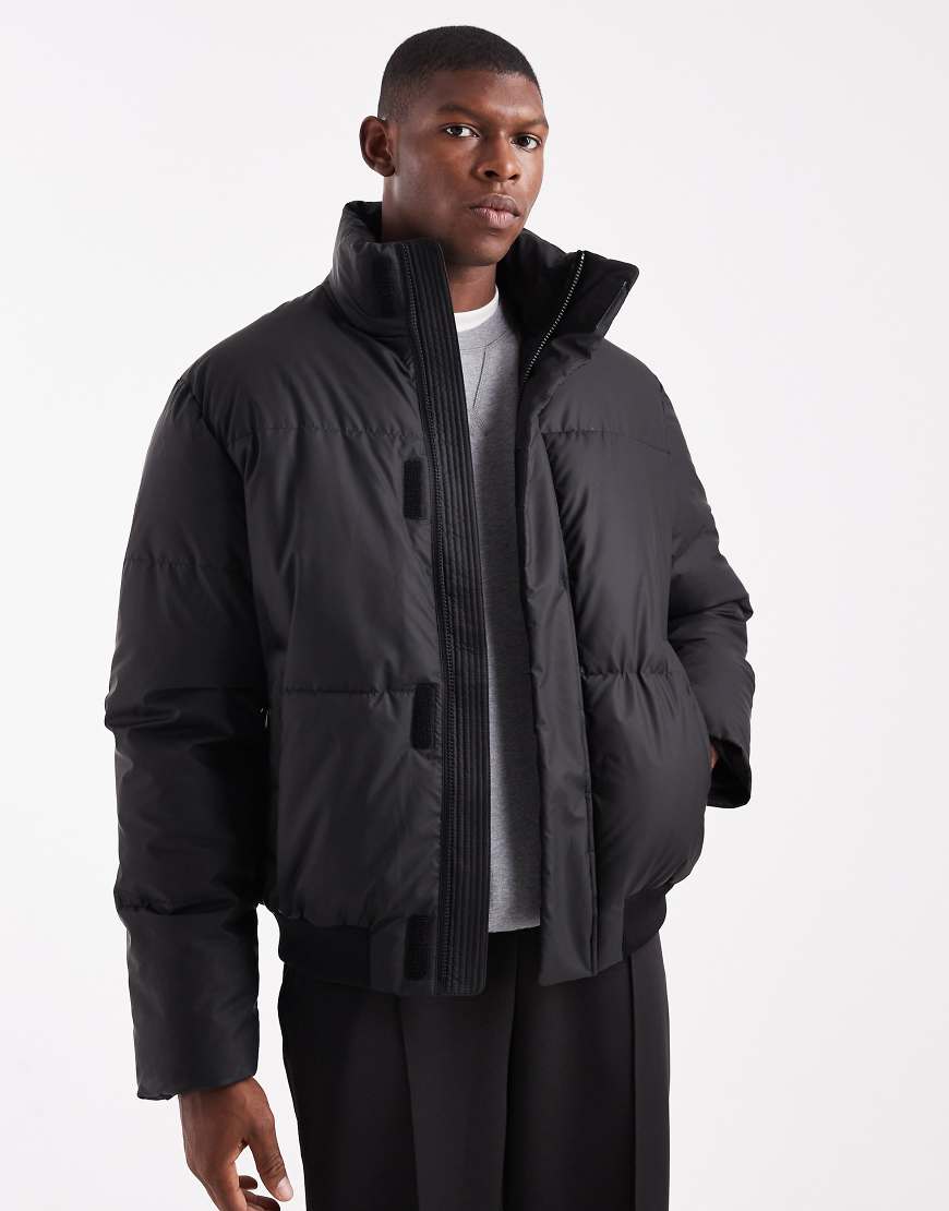 ASOS DESIGN - Schwarze Steppjacke von ASOS DESIGN