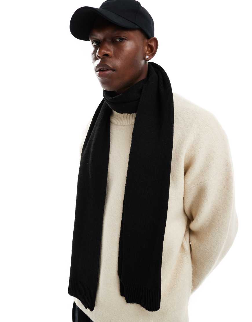 ASOS DESIGN - Schwarzer Strickschal von ASOS DESIGN