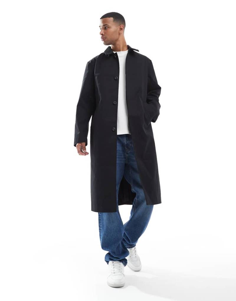 ASOS DESIGN - Schwarzer Trenchcoat von ASOS DESIGN