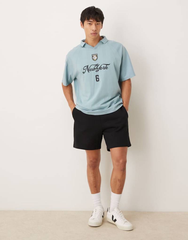 ASOS DESIGN - Schwere Shorts in Schwarz von ASOS DESIGN