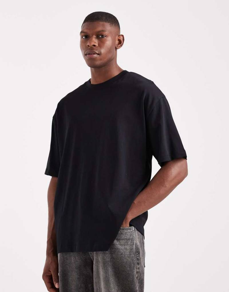 ASOS DESIGN - Schweres Oversize-T-Shirt in Schwarz von ASOS DESIGN