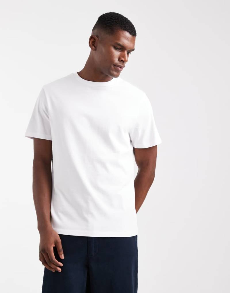 ASOS DESIGN - Schweres T-Shirt in Weiß mit Rundhalsausschnitt von ASOS DESIGN
