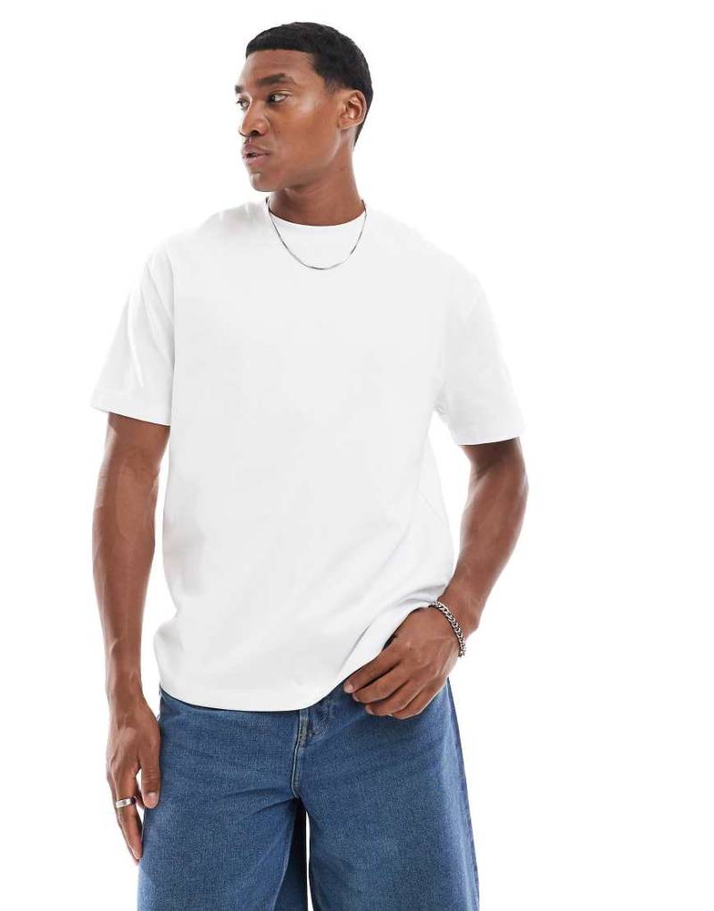 ASOS DESIGN - Schweres T-Shirt in Weiß mit lockerem Schnitt von ASOS DESIGN