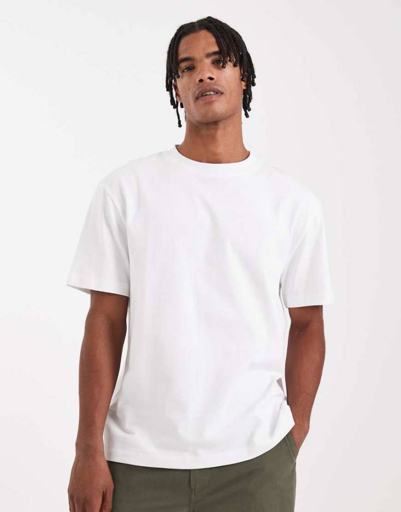 ASOS DESIGN - Schweres T-Shirt in Weiß mit lockerem Schnitt von ASOS DESIGN