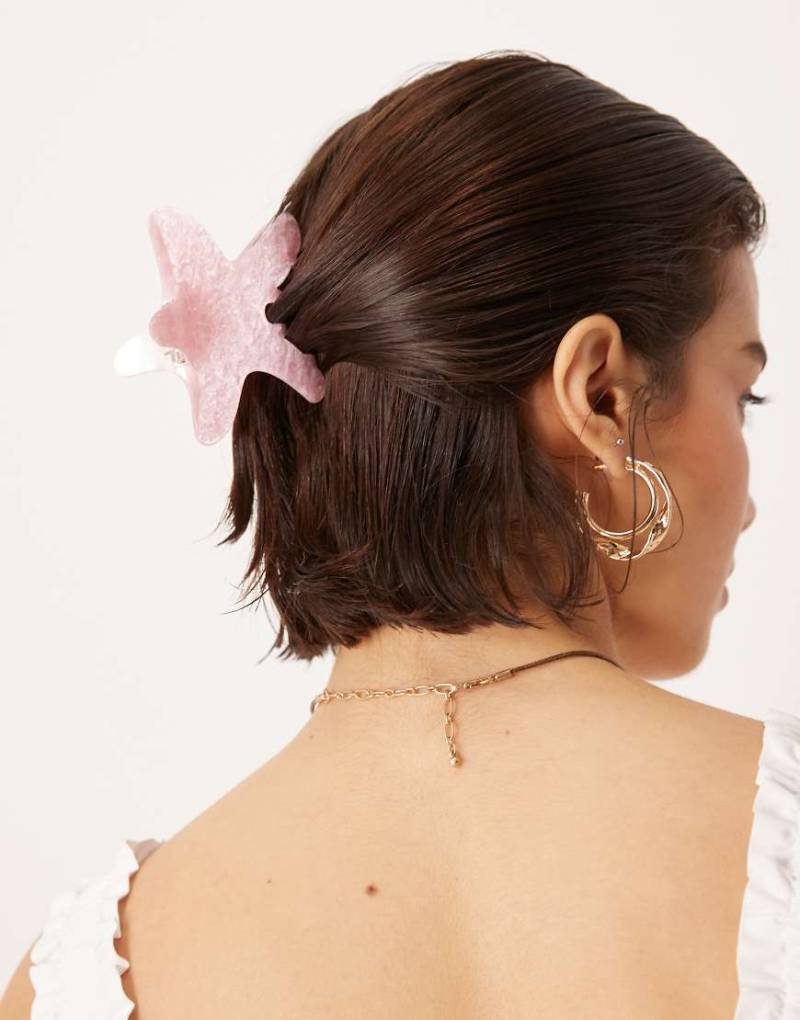 ASOS DESIGN - Seestern-Haarklammer in Rosa von ASOS DESIGN