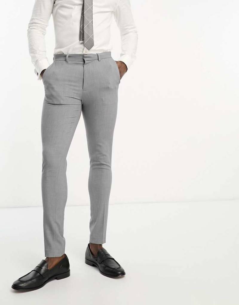 ASOS DESIGN - Sehr enge Anzughose in Grau von ASOS DESIGN