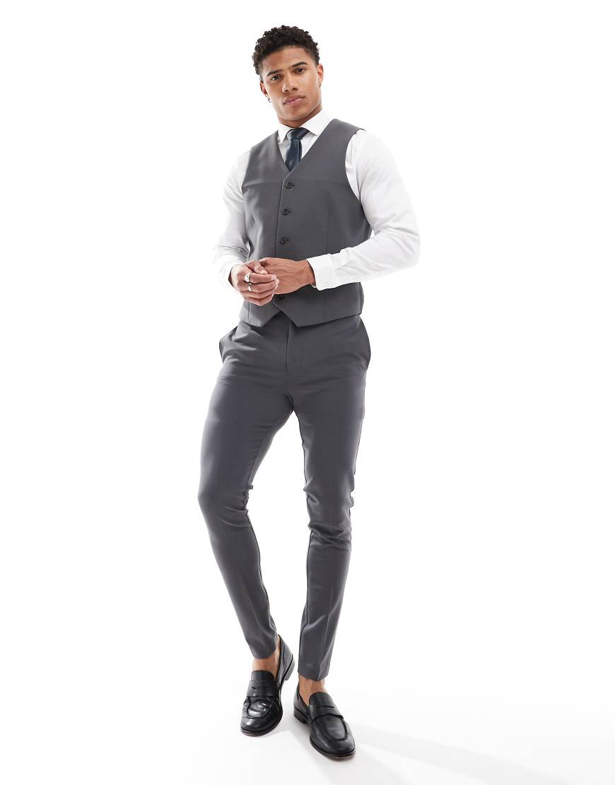 ASOS DESIGN - Sehr enge Anzughose in Grau ASOS DESIGN - Sehr enge Anzughose in Grau von ASOS DESIGN