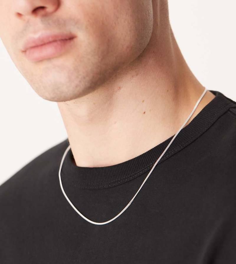 ASOS DESIGN - Silberfarbene Halskette aus Sterlingsilber von ASOS DESIGN