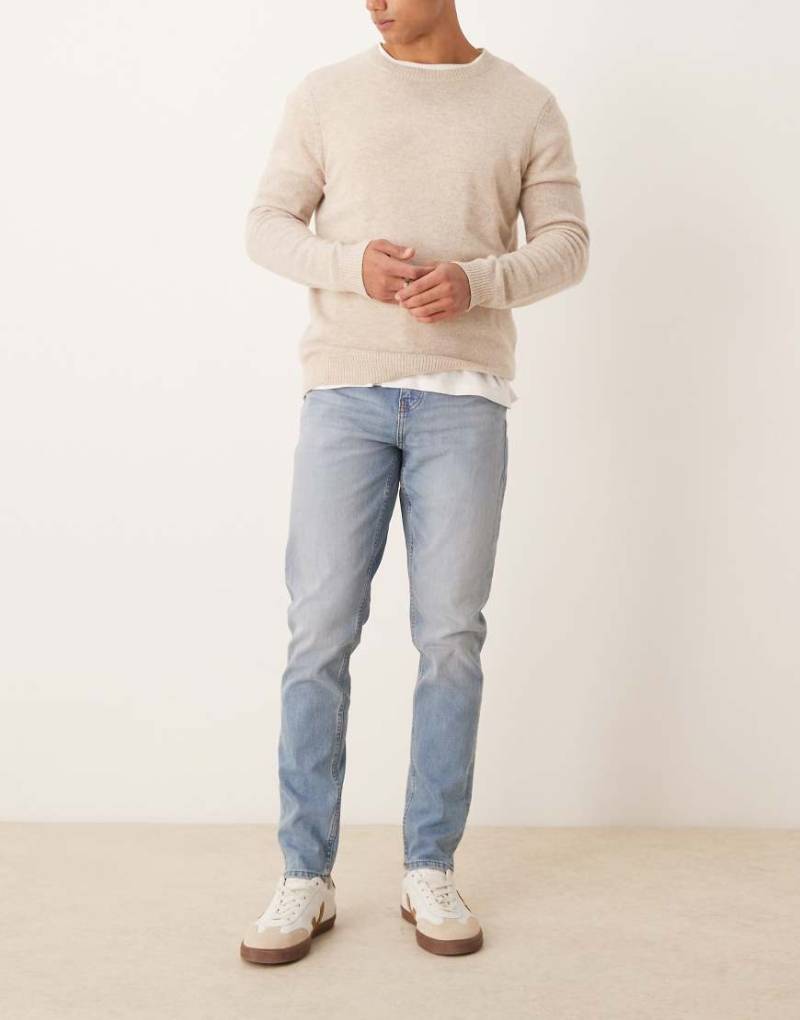 ASOS DESIGN - Skinny-Jeans in verwaschenem Hellblau von ASOS DESIGN