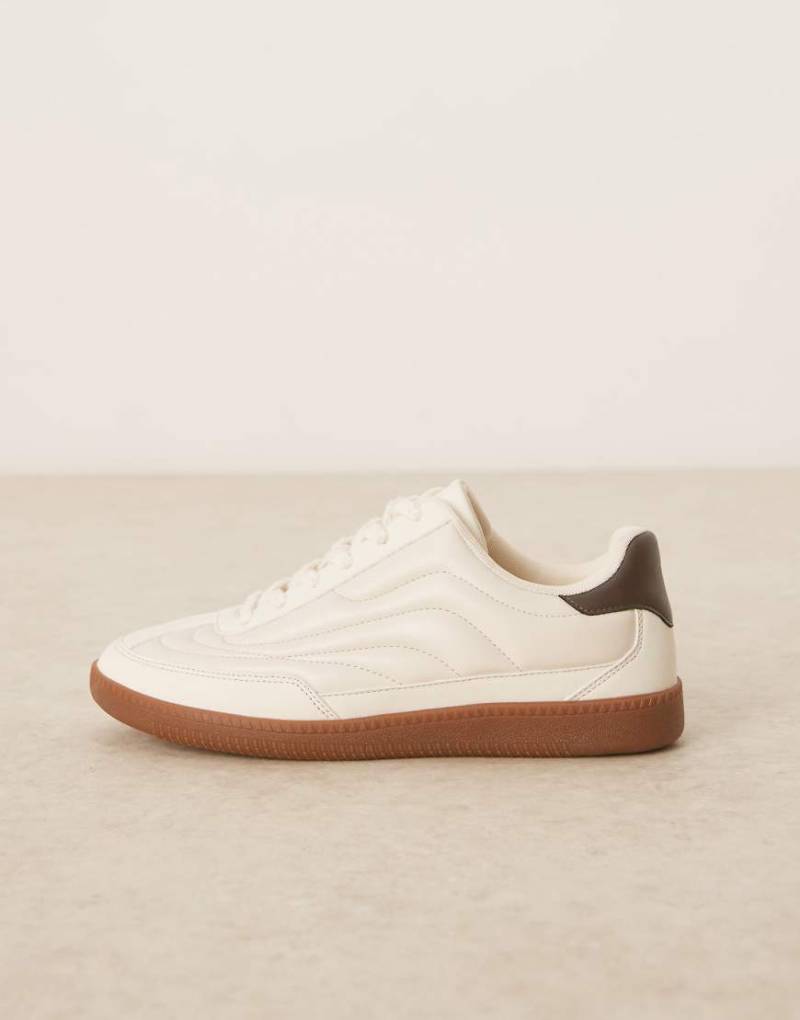 ASOS DESIGN - Sneaker zum Schnüren in Steinbeige-Neutral von ASOS DESIGN