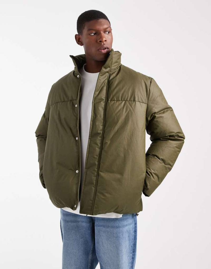 ASOS DESIGN - Steppjacke in Khaki-Grün von ASOS DESIGN