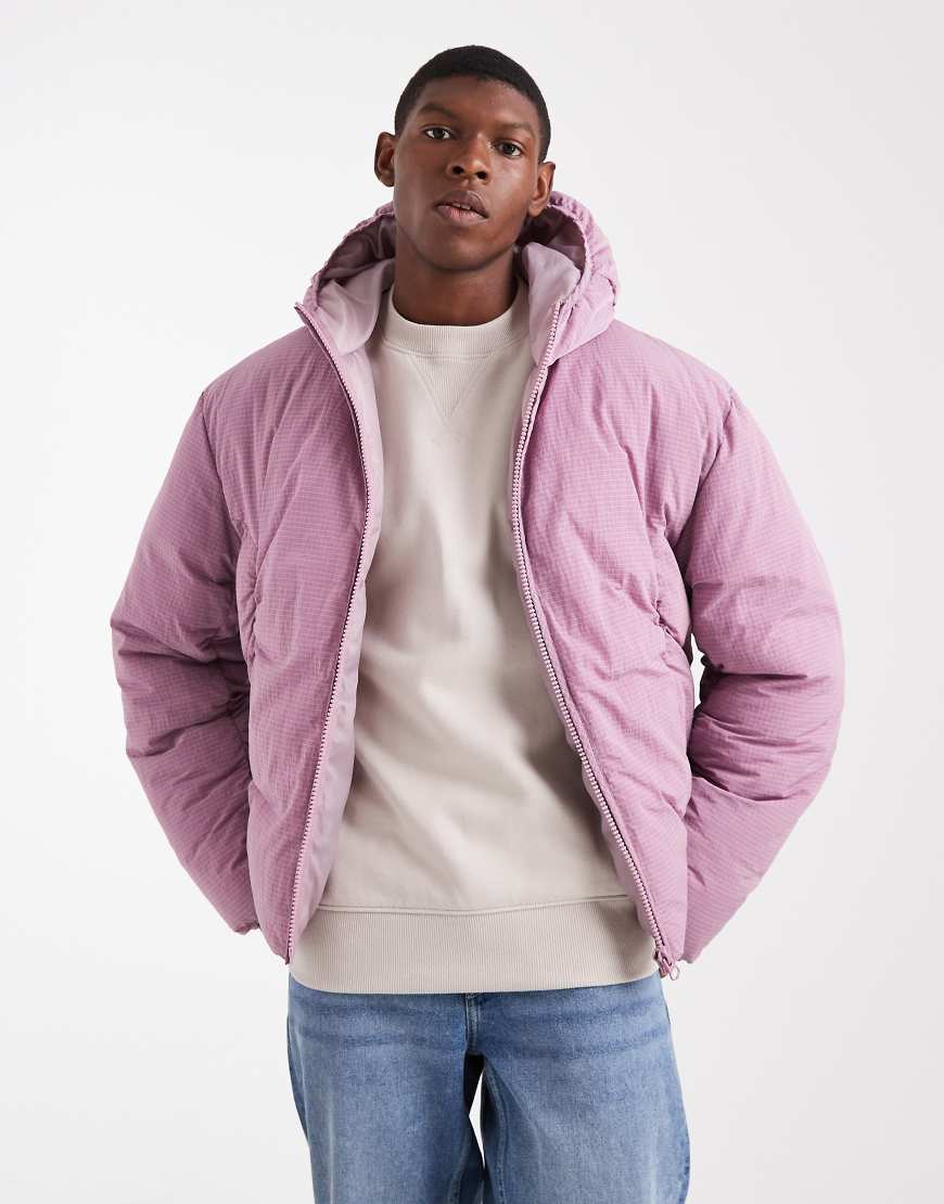 ASOS DESIGN - Steppjacke in verwaschenem Rosa von ASOS DESIGN