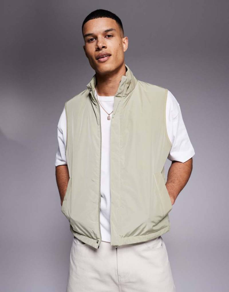 ASOS DESIGN - Steppweste in Grün von ASOS DESIGN
