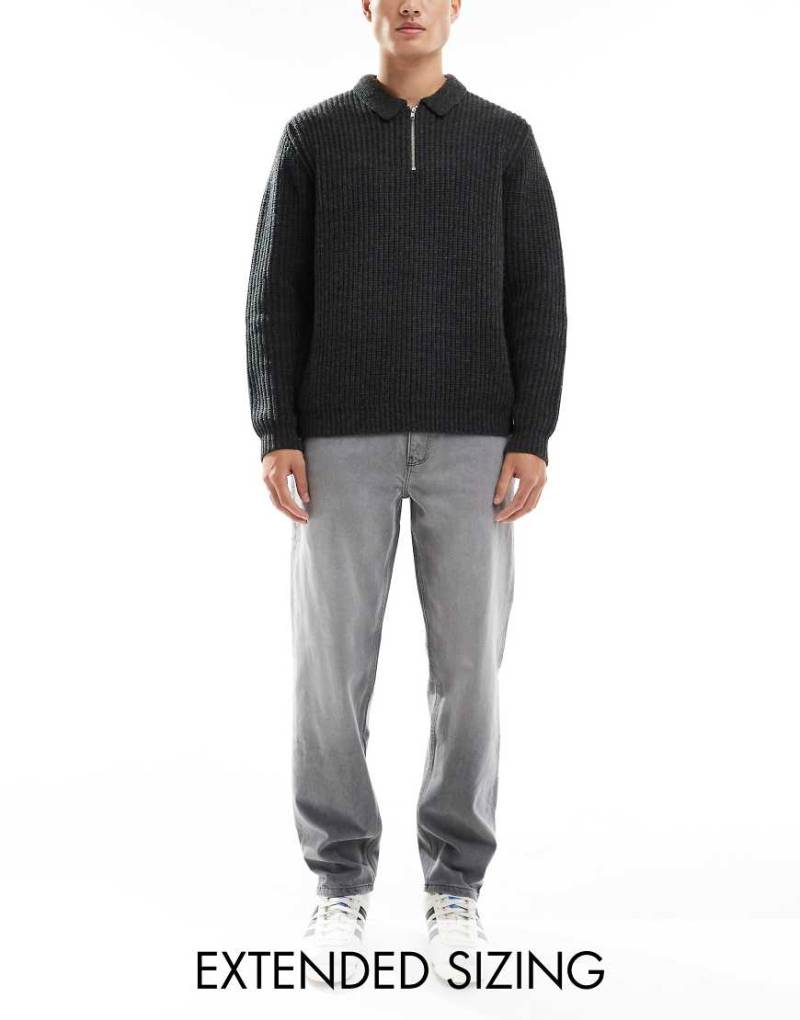 ASOS DESIGN - Straight Jeans in Grau von ASOS DESIGN