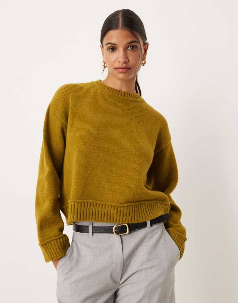 ASOS DESIGN - Strickpullover in Oliv-Grün von ASOS DESIGN