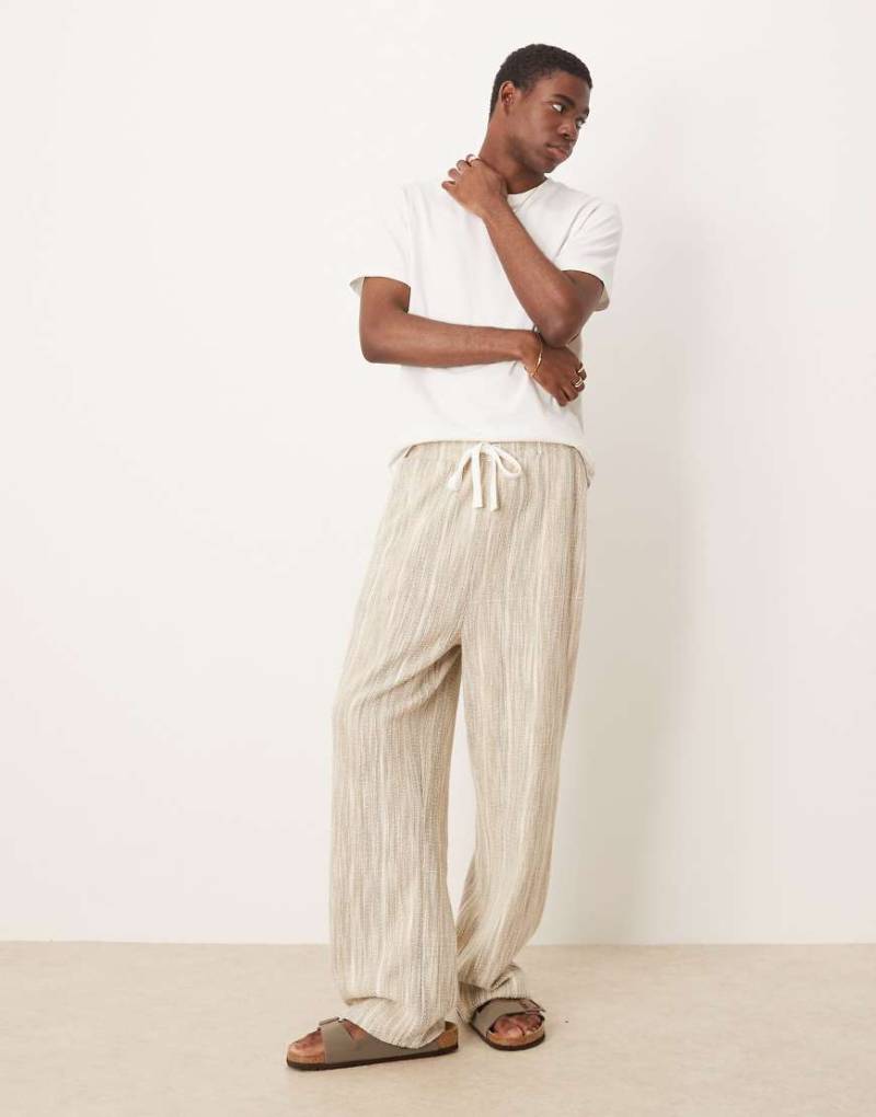 ASOS DESIGN - Strukturierte Jogginghose in Salbeigrün mit geradem Bein von ASOS DESIGN