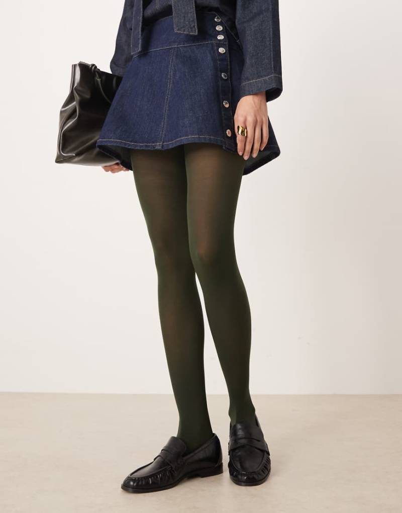 ASOS DESIGN - Strumpfhose in Dunkelgrün, 40 DEN ASOS DESIGN - Strumpfhose in Dunkelgrün, 40 DEN von ASOS DESIGN