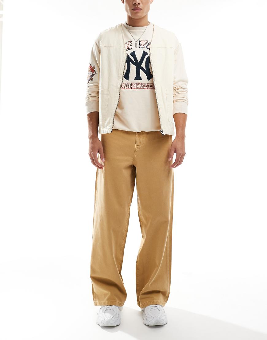 ASOS DESIGN - Super-Baggy-Jeans in Beige-Neutral ASOS DESIGN - Super-Baggy-Jeans in Beige-Neutral von ASOS DESIGN