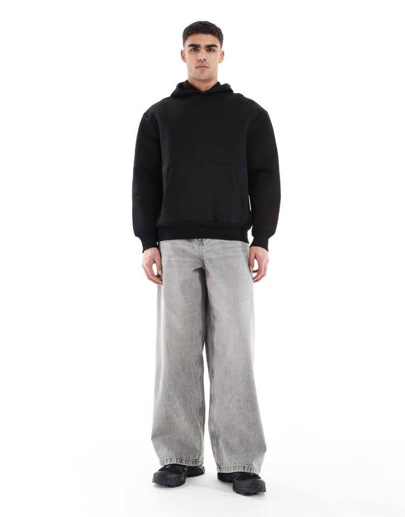 ASOS DESIGN - Super weite Jeans in grauer Vintage-Waschung von ASOS DESIGN