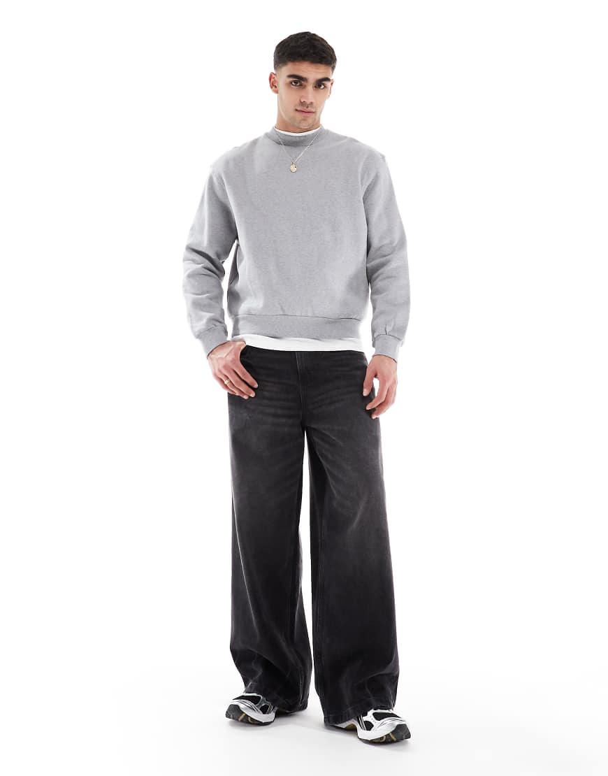 ASOS DESIGN - Superweite Jeans in verwaschenem Schwarz ASOS DESIGN - Superweite Jeans in verwaschenem Schwarz von ASOS DESIGN