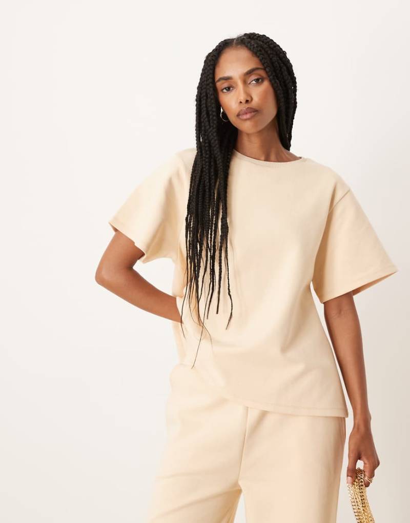 ASOS DESIGN - Sweatshirt aus Interlock mit Nahtdetails, Kombiteil-Grau von ASOS DESIGN