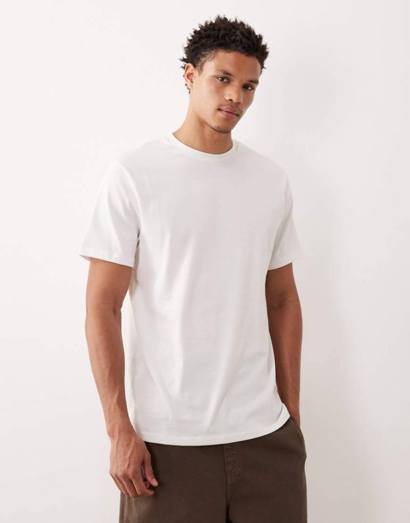 ASOS DESIGN - Schweres T-Shirt in Weiß mit Rundhalsausschnitt von ASOS DESIGN