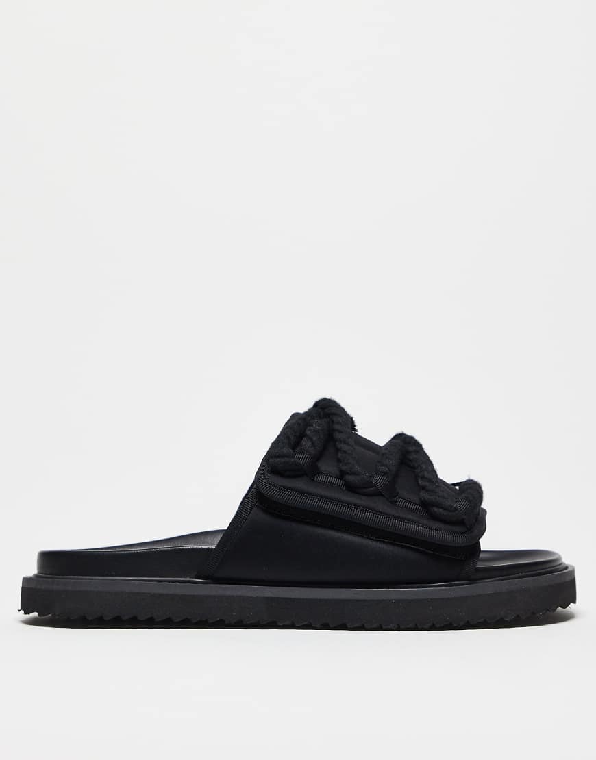 ASOS DESIGN - Tech - Slider-Sandalen in Neopren-Optik in Schwarz ASOS DESIGN - Tech - Slider-Sandalen in Neopren-Optik in Schwarz von ASOS DESIGN