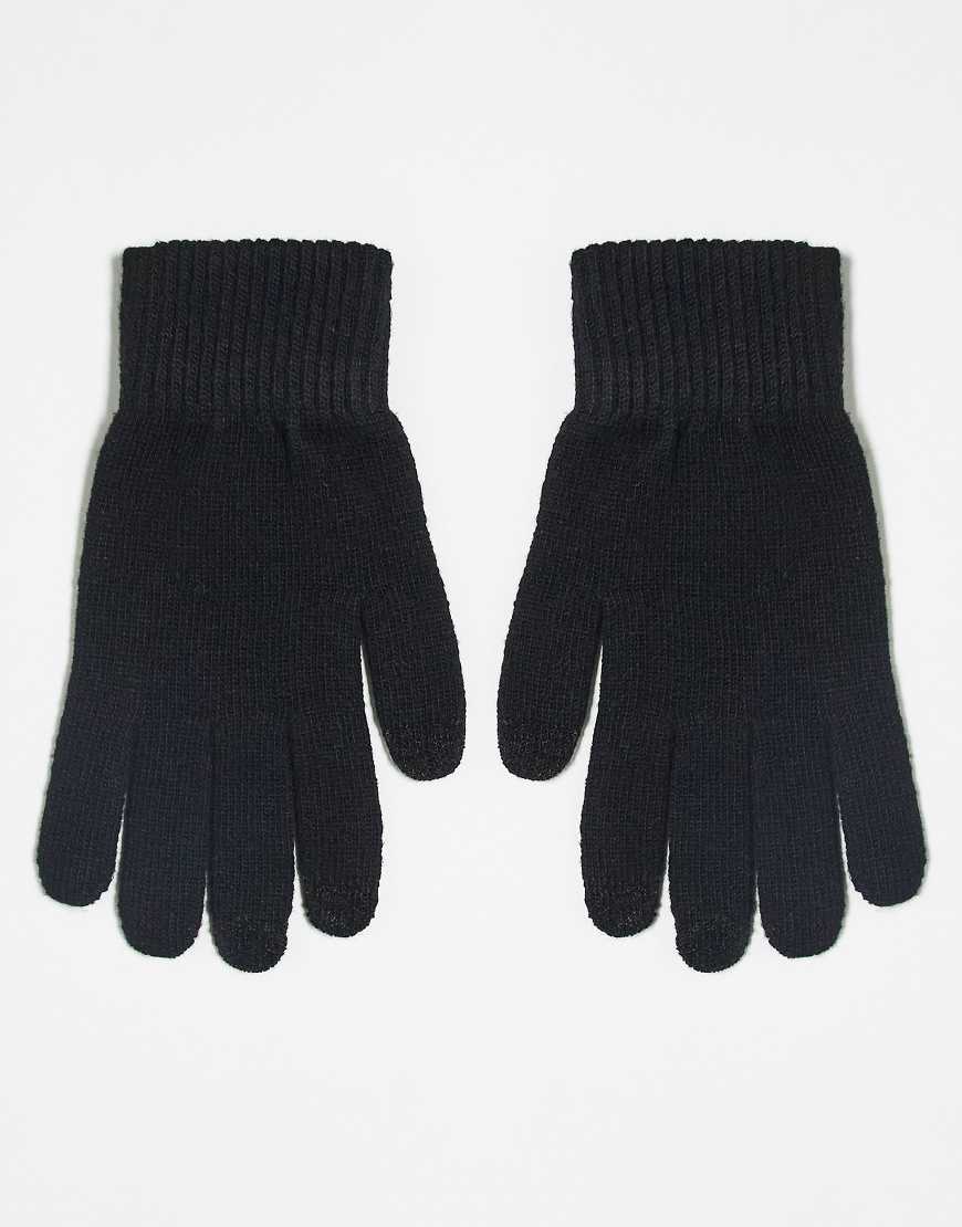 ASOS DESIGN - Touchscreen-Handschuhe aus Polyester in Schwarz von ASOS DESIGN