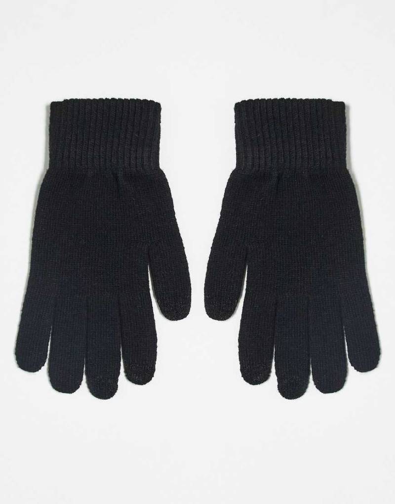 ASOS DESIGN - Touchscreen-Handschuhe aus Polyester in Schwarz von ASOS DESIGN