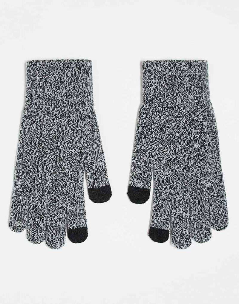 ASOS DESIGN - Touchscreen-Handschuhe in meliertem Grau von ASOS DESIGN