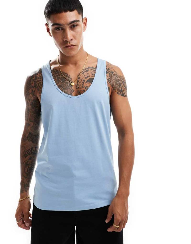 ASOS DESIGN - Basic-Trägertop in Hellblau von ASOS DESIGN
