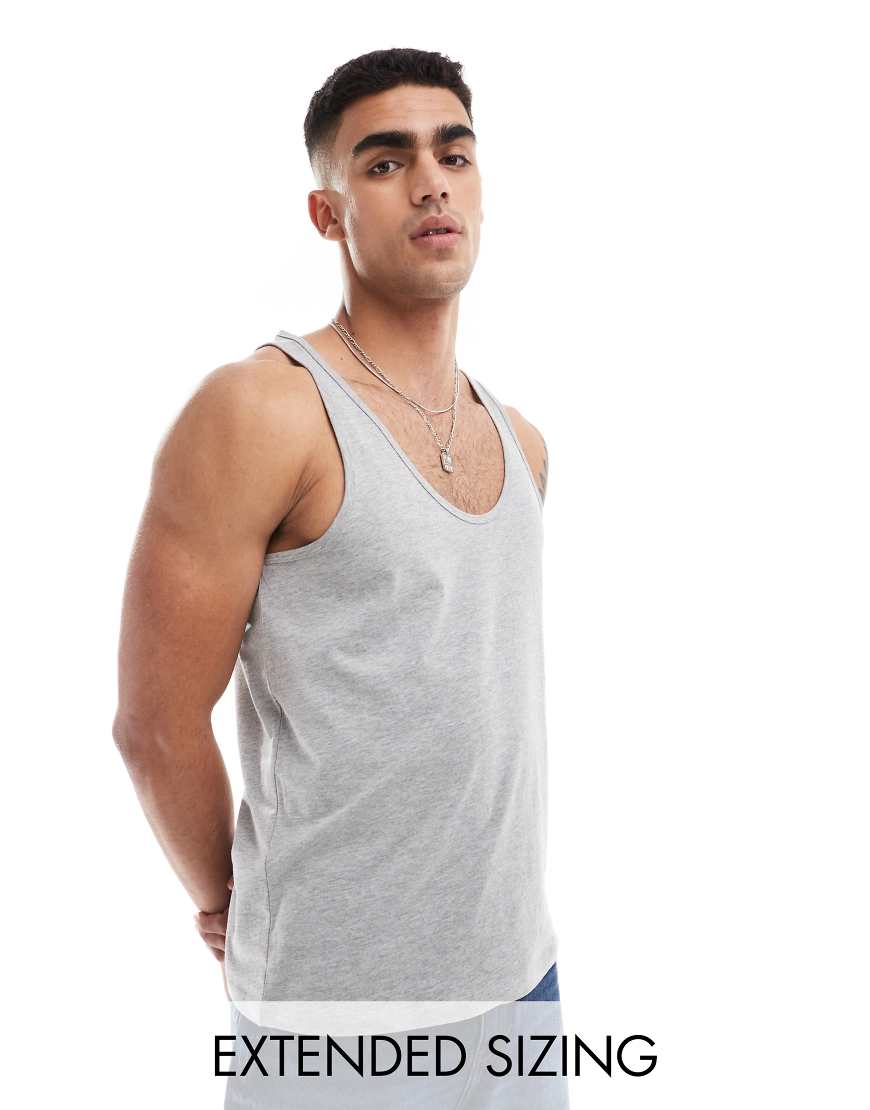 ASOS DESIGN - Trägershirt in Kalkgrau ASOS DESIGN - Trägershirt in Kalkgrau von ASOS DESIGN