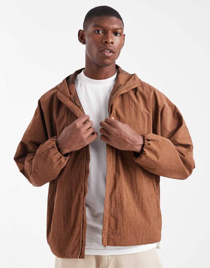 ASOS DESIGN - Trainingsjacke in Braun, Kombiteil-Brown von ASOS DESIGN