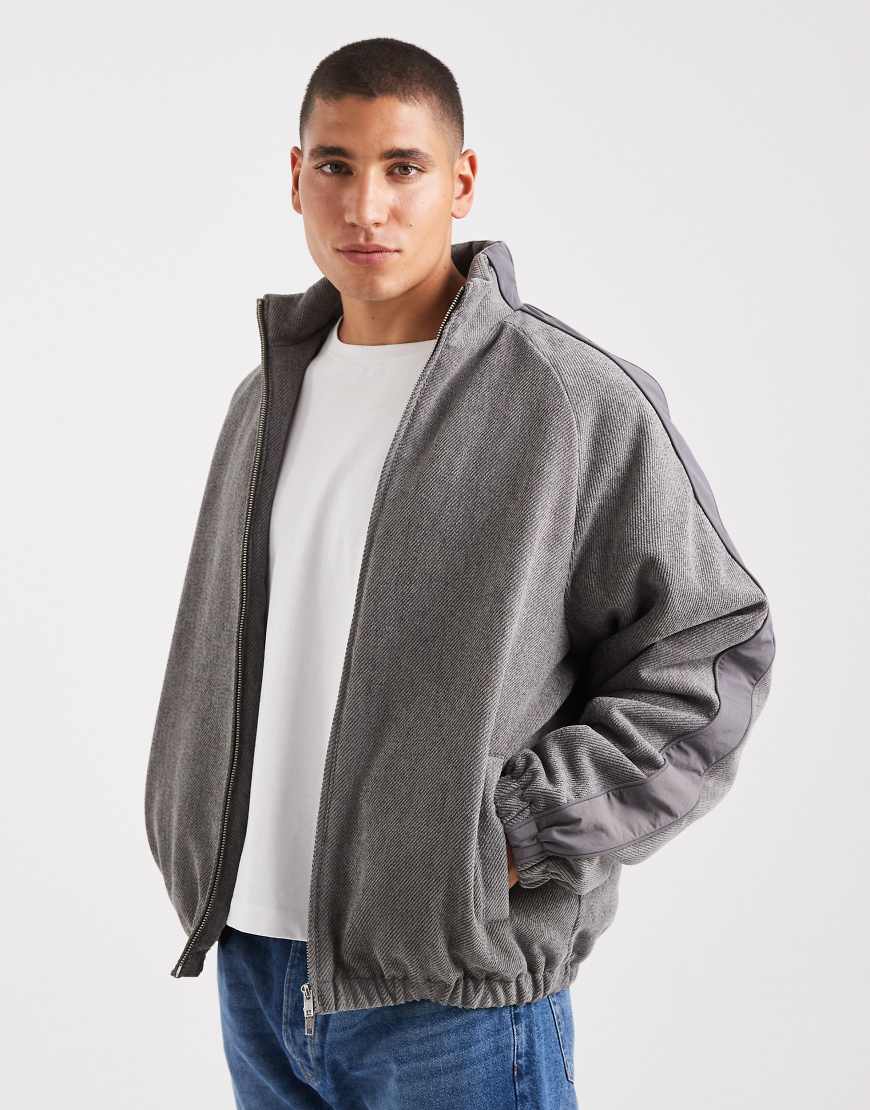 ASOS DESIGN - Trainingsjacke in Grau ASOS DESIGN - Trainingsjacke in Grau von ASOS DESIGN