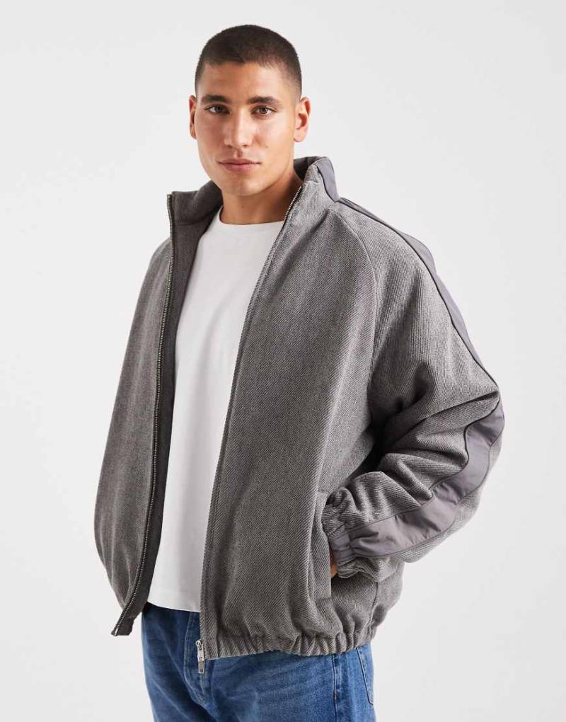 ASOS DESIGN - Trainingsjacke in Grau ASOS DESIGN - Trainingsjacke in Grau von ASOS DESIGN