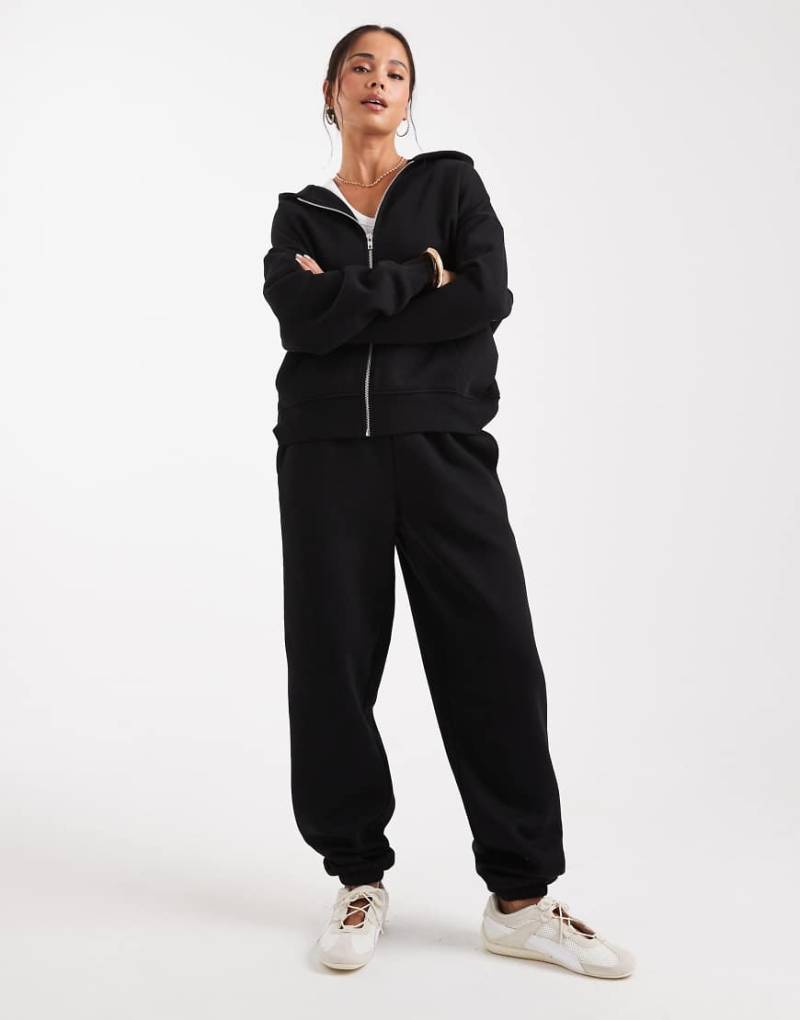 ASOS DESIGN - Ultimate - Jogginghose in Schwarz mit weicher Innenseite und Bündchen von ASOS DESIGN