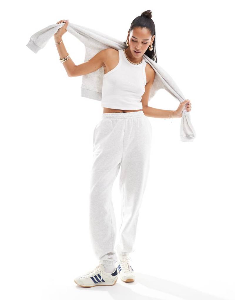 ASOS DESIGN - Ultimate - Jogginghose in meliertem Eisgrau von ASOS DESIGN