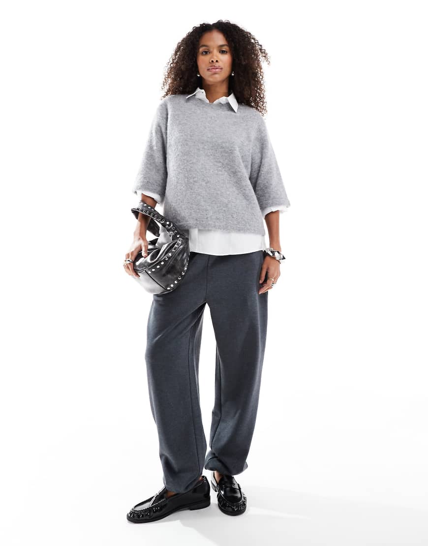 ASOS DESIGN - Ultimative Jogginghose in anthrazitfarben melierter Waschung-Grau ASOS DESIGN - Ultimative Jogginghose in anthrazitfarben melierter Waschung-Grau von ASOS DESIGN