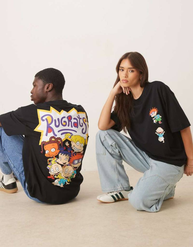 ASOS DESIGN - Unisex-T-Shirt in Anthrazit mit „Rugrats"-Print und Oversize-Schnitt-Rosa ASOS DESIGN - Unisex-T-Shirt in Anthrazit mit „Rugrats"-Print und Oversize-Schnitt-Rosa von ASOS DESIGN