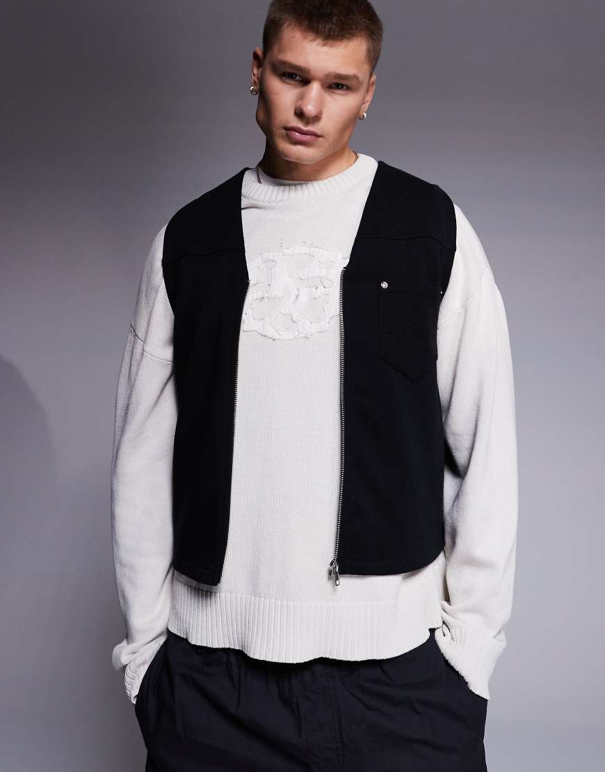 ASOS DESIGN - Utility-Weste in Schwarz ASOS DESIGN - Utility-Weste in Schwarz von ASOS DESIGN