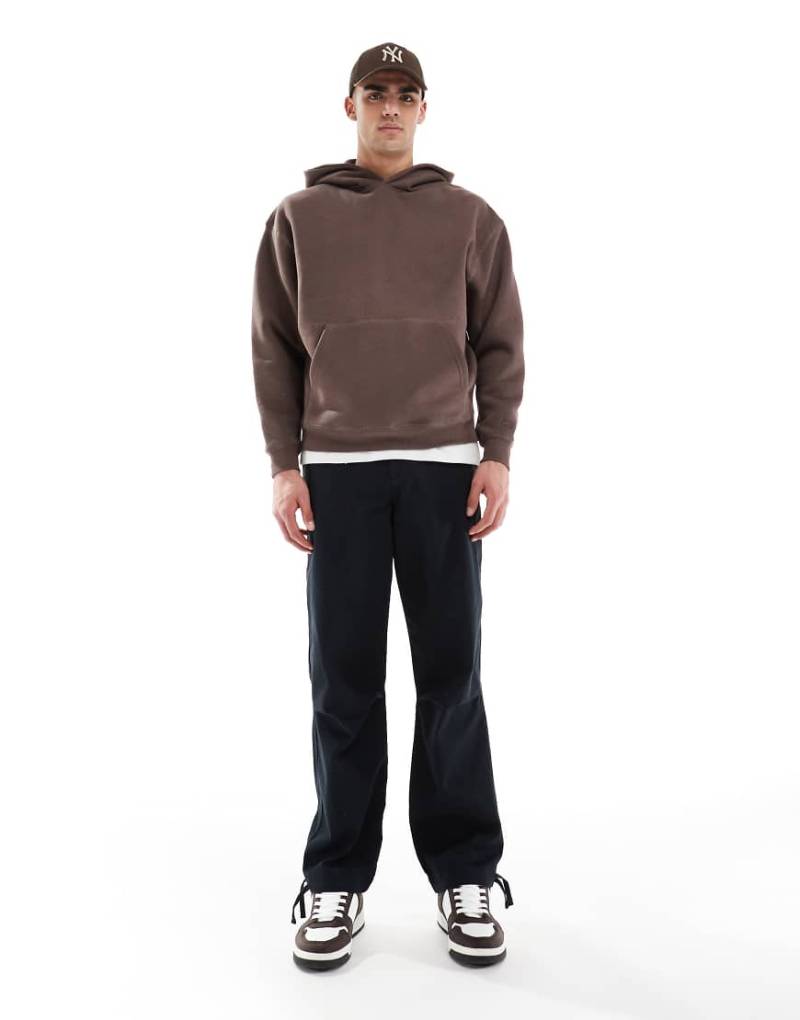 ASOS DESIGN - Weite Cargohose in Schwarz von ASOS DESIGN