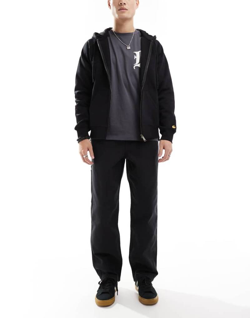 ASOS DESIGN - Weite Carpenter-Hose in Schwarz von ASOS DESIGN