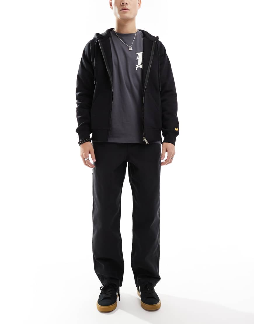 ASOS DESIGN - Weite Carpenter-Hose in Schwarz von ASOS DESIGN