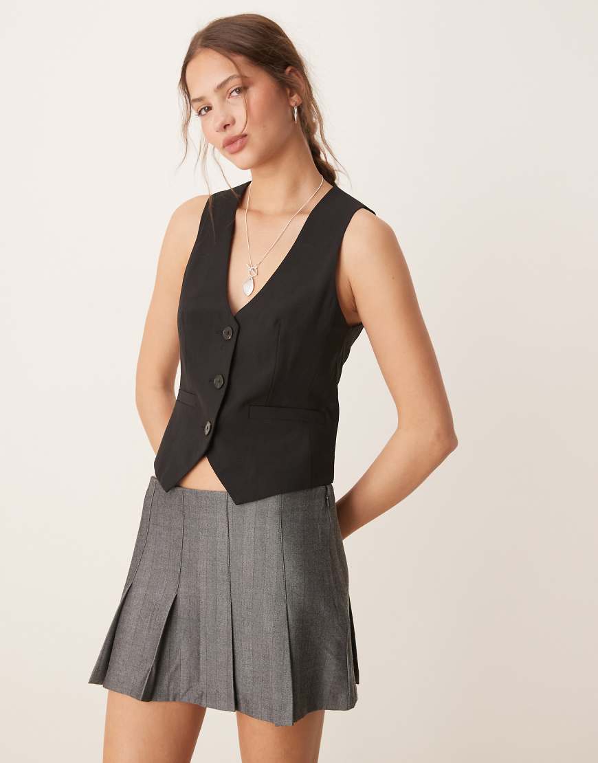 ASOS DESIGN - Weste in Schwarz von ASOS DESIGN
